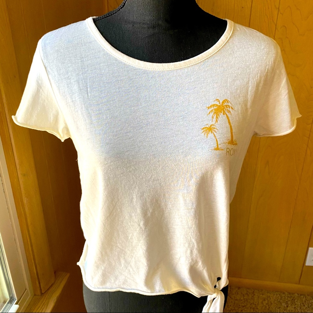 Roxy beachy crop top with side tie